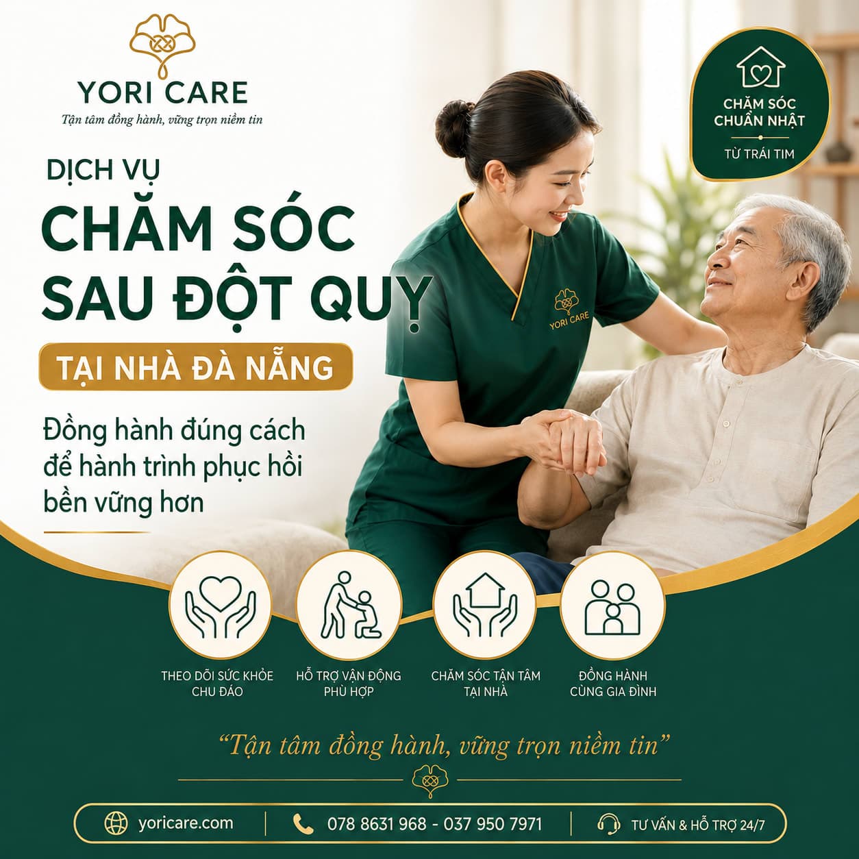 Dịch vụ chăm sóc sau đột quỵ tại nhà Đà Nẵng: Đồng hành đúng cách để hành trình phục hồi bền vững hơn